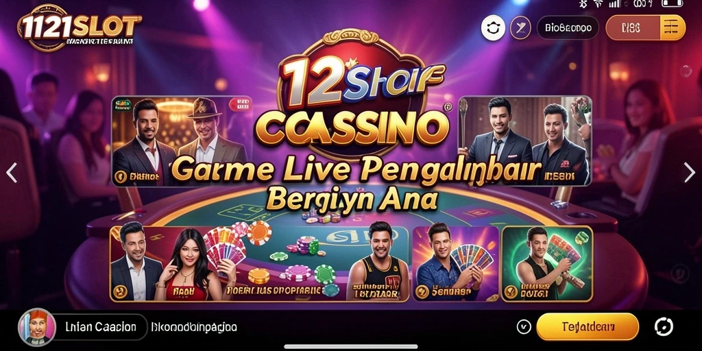 Tampilan gameplay Live Casino yang menarik di 1121SLOT.
