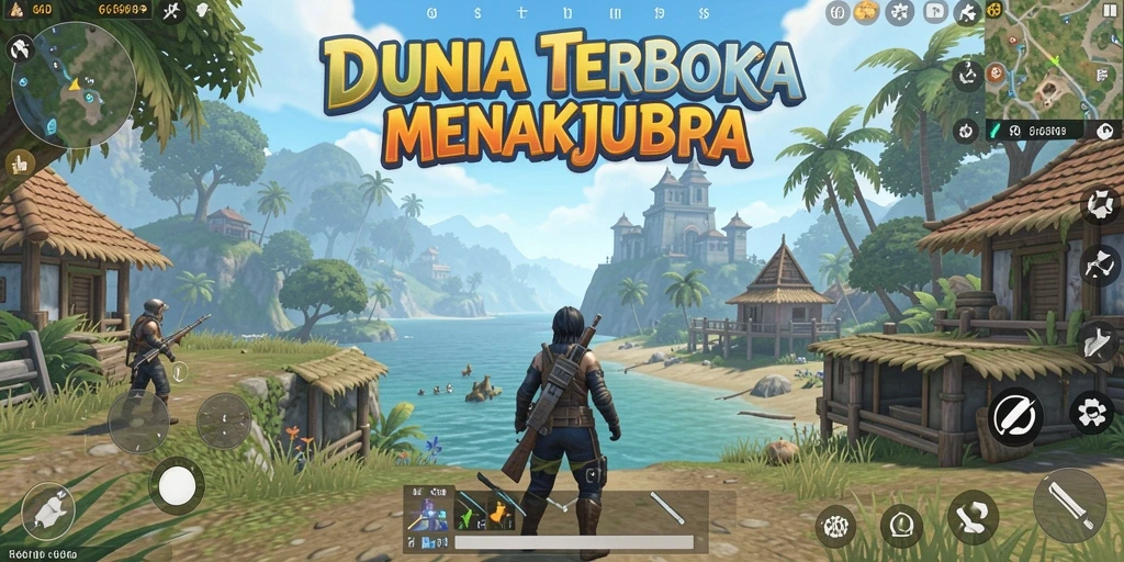 Gameplay 66D menampilkan dunia terbuka yang luas untuk dijelajahi.