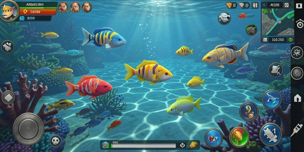 Gameplay seru dalam API288 dengan beragam ikan untuk diburu.
