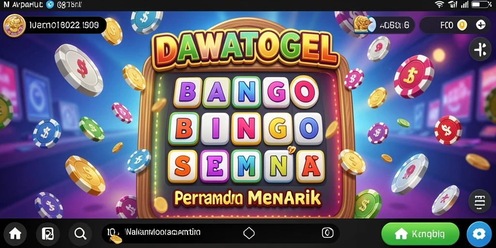Tampilan gameplay seru di DAWATOGEL Bingo.