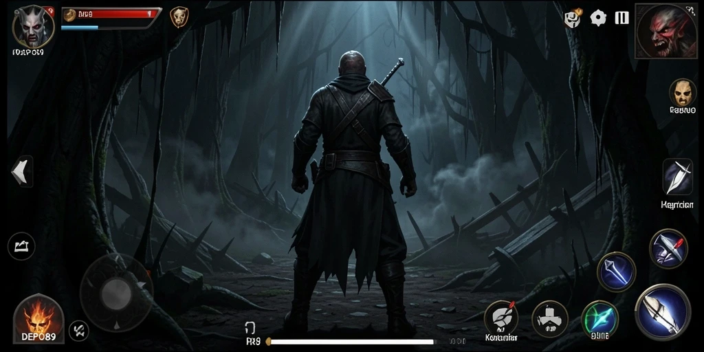 Tampilan aksi menegangkan dalam gameplay DEPO89 yang mencekam.