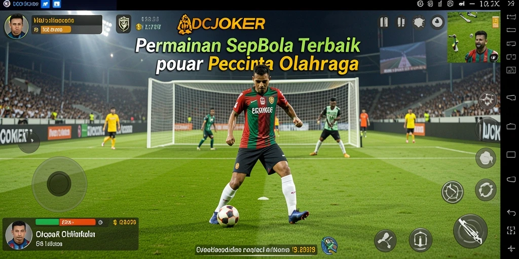 Tangkapan layar menampilkan aksi seru permainan sepak bola.