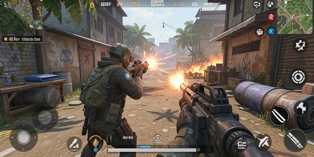 Tangkapan layar dari gameplay IDRRP yang menegangkan dengan aksi seru.