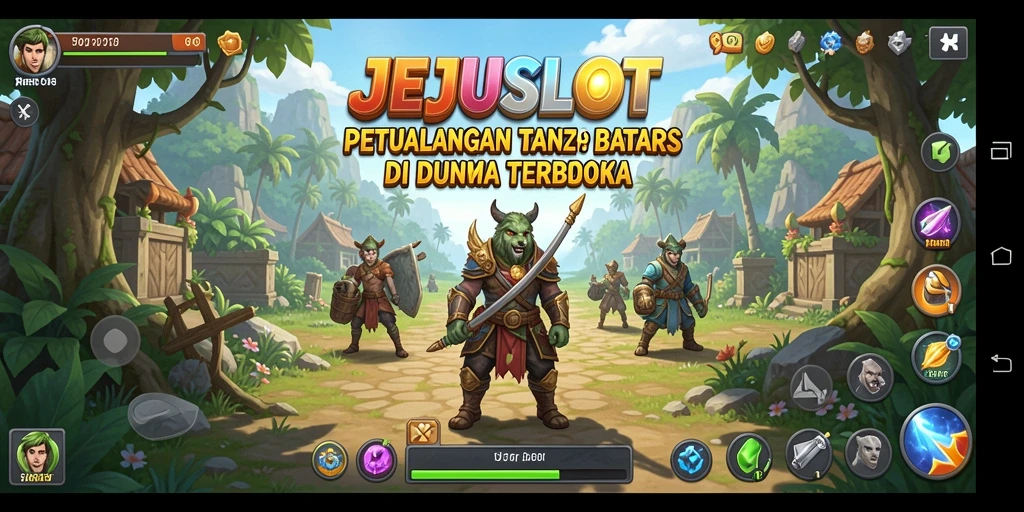 Tampilan gameplay JEJUSLOT penuh petualangan dan kebebasan.