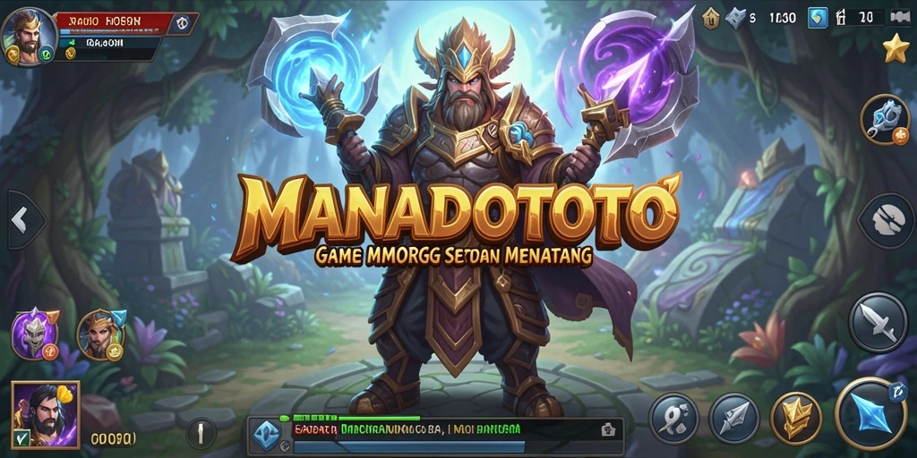 Screenshot gameplay MANADOTOTO yang menampilkan aksi pertarungan seru.