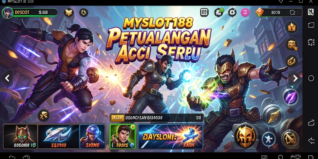 Screenshot gameplay MYSLOT188 menampilkan aksi mendebarkan penuh tantangan.