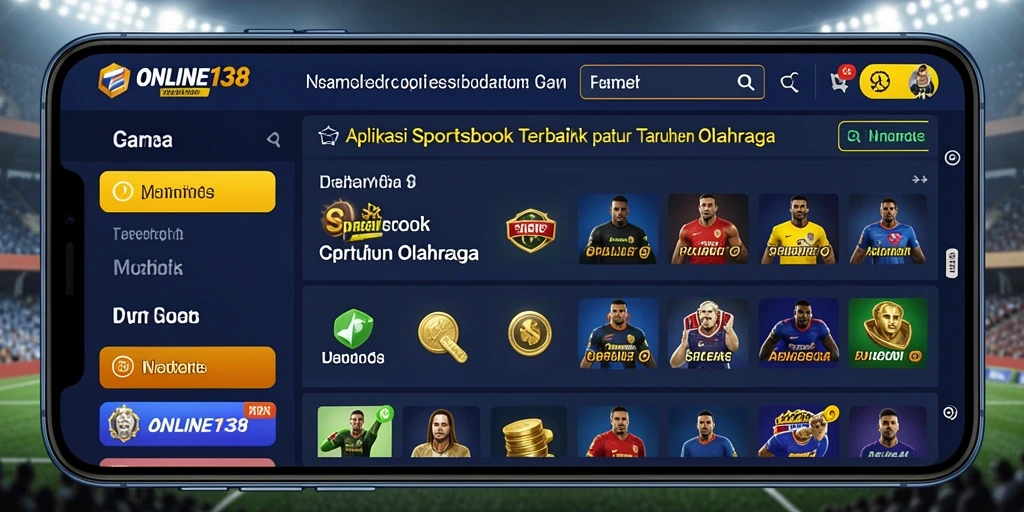 Tampilan gameplay Sportsbook yang seru dan interaktif.