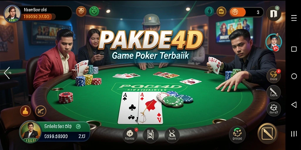 Screenshot gameplay PAKDE4D menunjukkan pengalaman poker yang mengasyikkan.