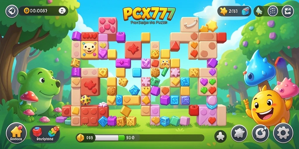 Screenshot permainan <strong>PCX777</strong> menampilkan gameplay Puzzle yang seru dan menantang.