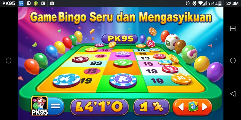 Gameplay Bingo yang seru dan interaktif di PK95.