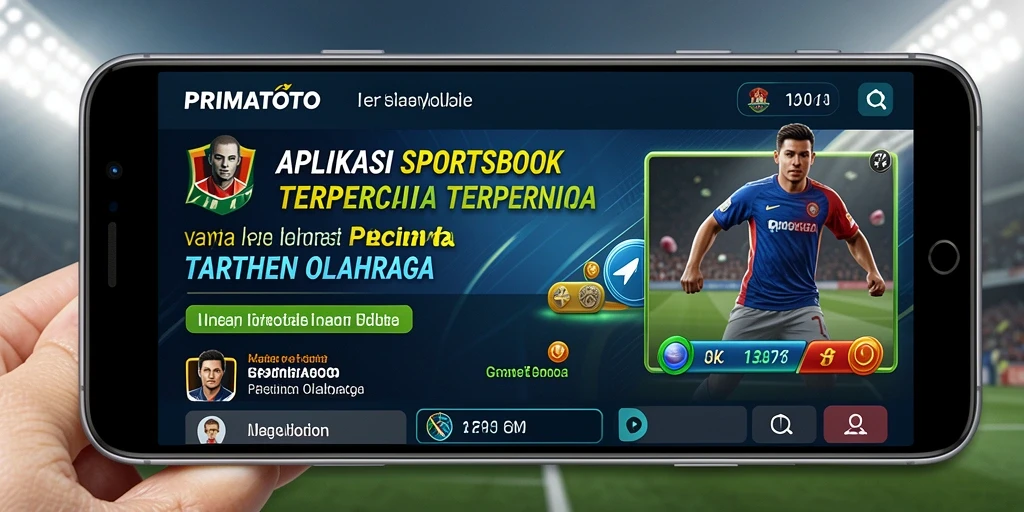 Tampilan gameplay PRIMATOTO dengan berbagai pilihan taruhan olahraga.