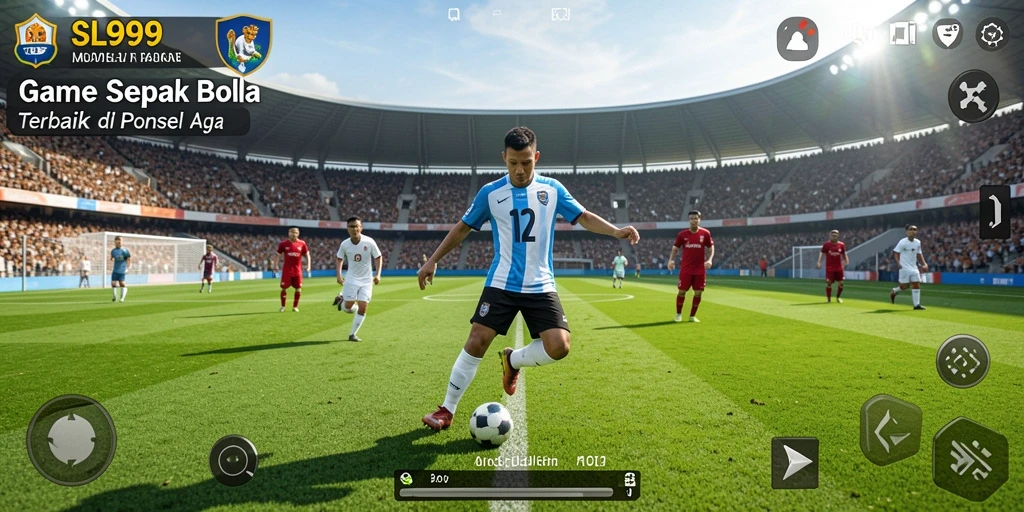 Tampilan gameplay SL999 yang seru dan mendebarkan dalam sepak bola.