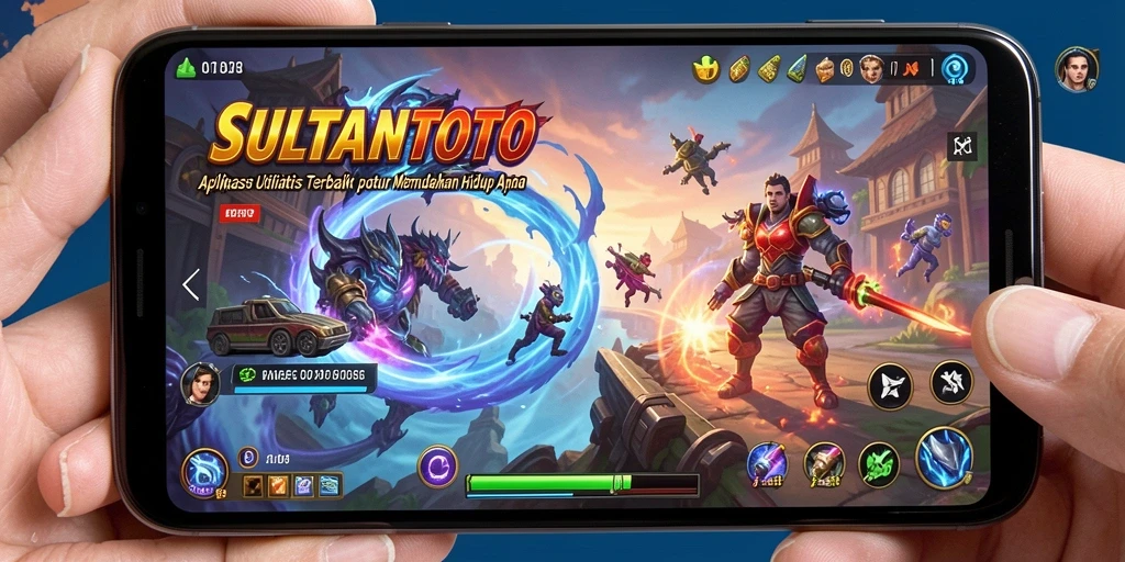 Tampilan antarmuka aplikasi SULTANTOTO yang intuitif dan menarik.
