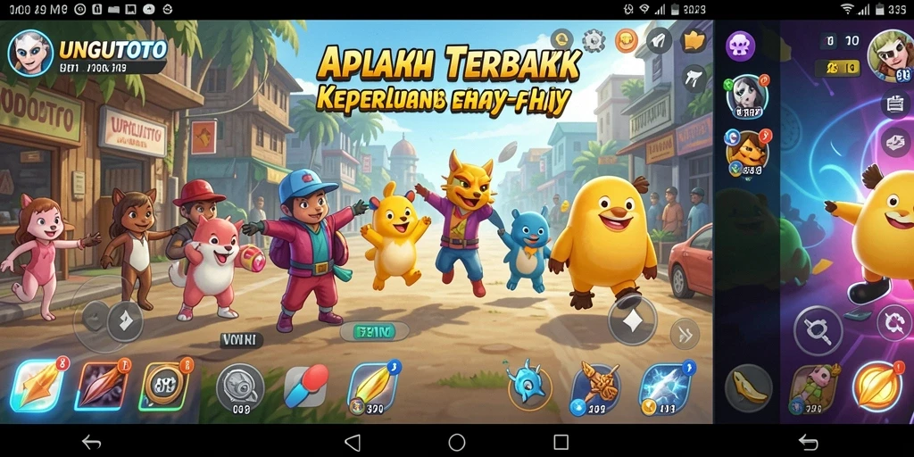Tampilan antarmuka pengguna UNGUTOTO yang sederhana dan efisien.